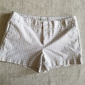Banana Republic Tan and White Checked Shorts